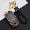 New Car Flip Tpu Key Case Cover For Acura Tl Tsx Zdx Rsx Crz For Honda Civic Fit Accord Crv Hrv Jazz Odyssey Key Chian Rings Set