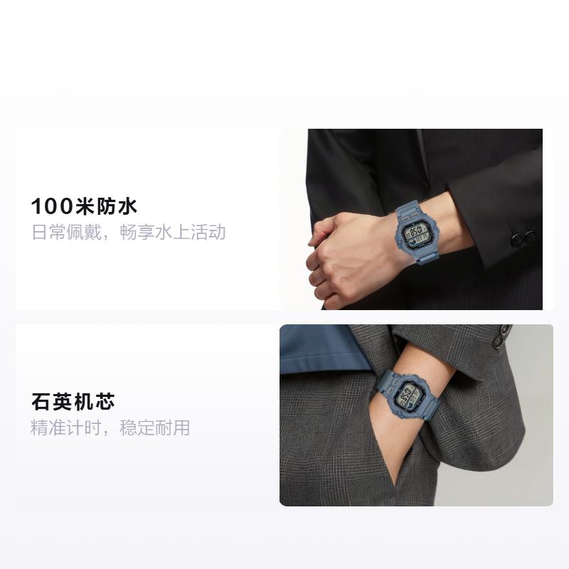 CASIO STANDARD series 100 meters waterproof Quartz resin strap men s watch gray dial WS1400H-2AV серый
