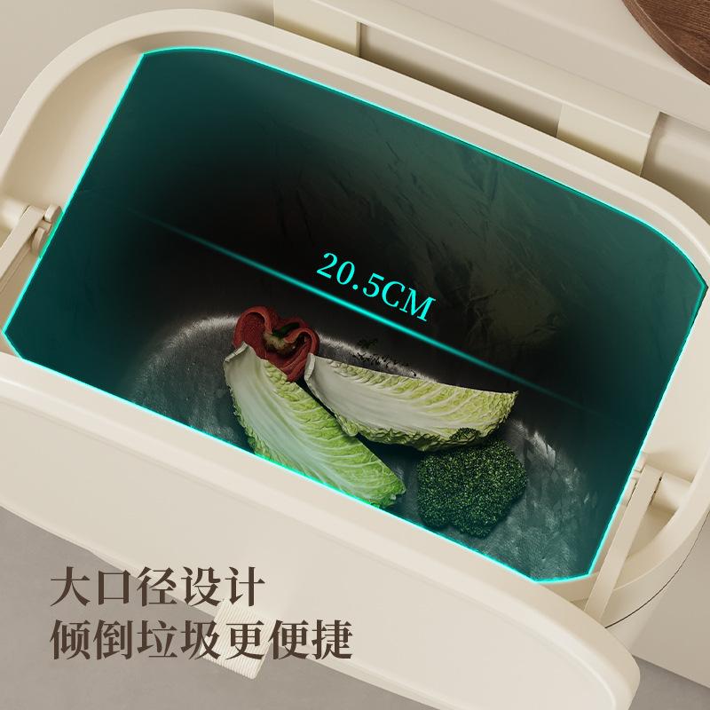 Kitchen trash can household no bending high value wall hanging with cover food waste bathroom large capacity trash special bucket
