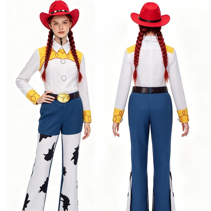 Set Costume Toy Story per Halloween Cosplay Woody Jessie Bo Peep Buzz Lightyear Bambini Adulti Outfit per Festa