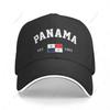 Baseball Cap Panama EST Independence Day Unisex Women Unisex Hip Hop Sandwich Caps Snapback Golf Hat Fishing