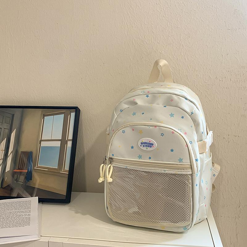 Schoolbag High-value Schoolbag for Female Junior High School Students Cute Japanese Transparent Pain Bag Large Capacity Backpack Student Small