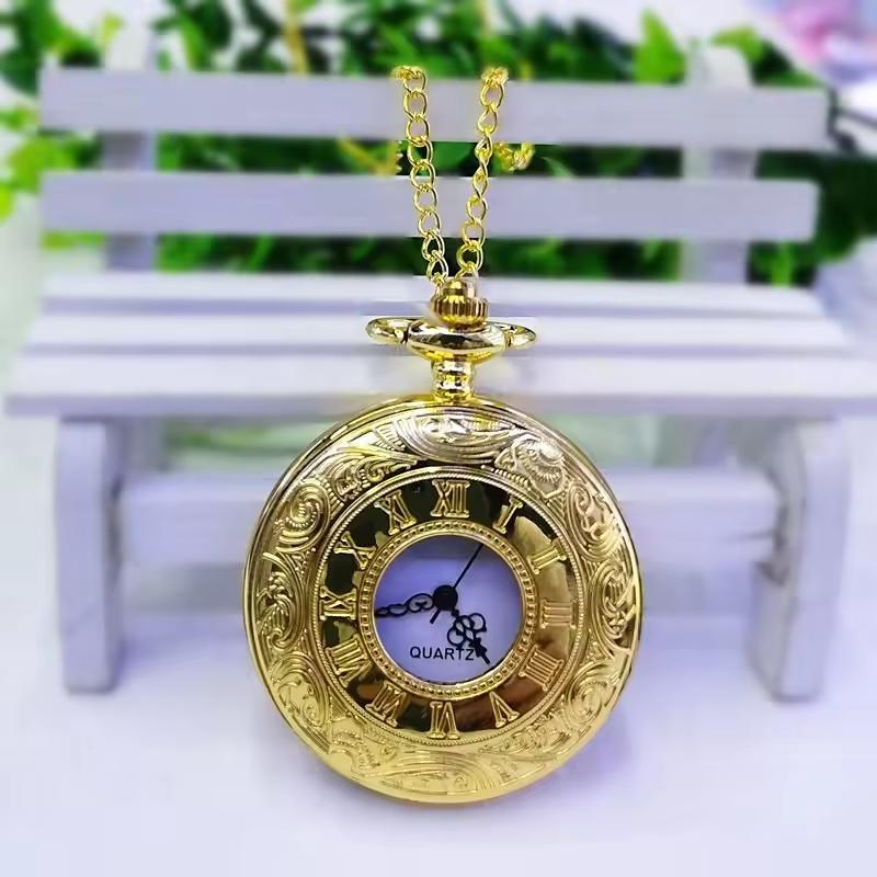 s Classic Antique Vintage Quartz Roman Vintage Pocket Watches Fashion