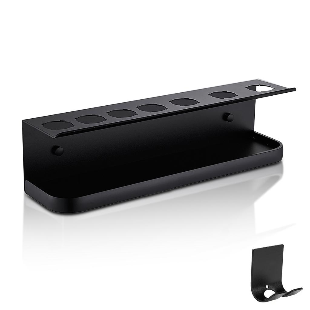 Curling Iron Storage Racks Aluminum Curling Iron Set Display Stand Shelf Multifunction Hair Dryer Curling Wand Storage Holders