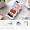 Watercolor Spots Print Case For Samsung Galaxy Z FlIP 7 FE 6 5 Plating PC+PU Leather Hybrid Folding Cover For Samsung Z Flip7 Flip6 Flip5