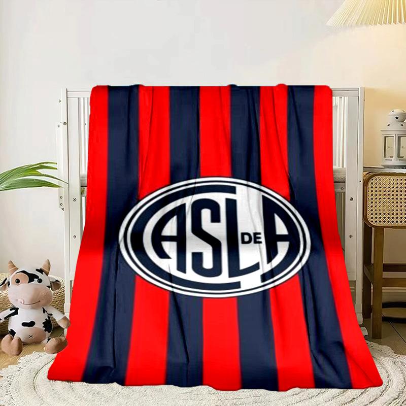 Club Atletico San Lorenzo  Portable Blanket/Soft Blanket Bedding Blanket Suitable for Travel Camping Living Rooms Offices Sofas Fan Gifts