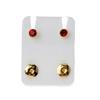 Hypoallergenic Surgical Stainless Steel 3/5mm Cubic Zirconia Jewelry Earrings
