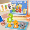 Matching Board Spatial Training Board Game Montessori Animal Matching Game  Preschool Training
