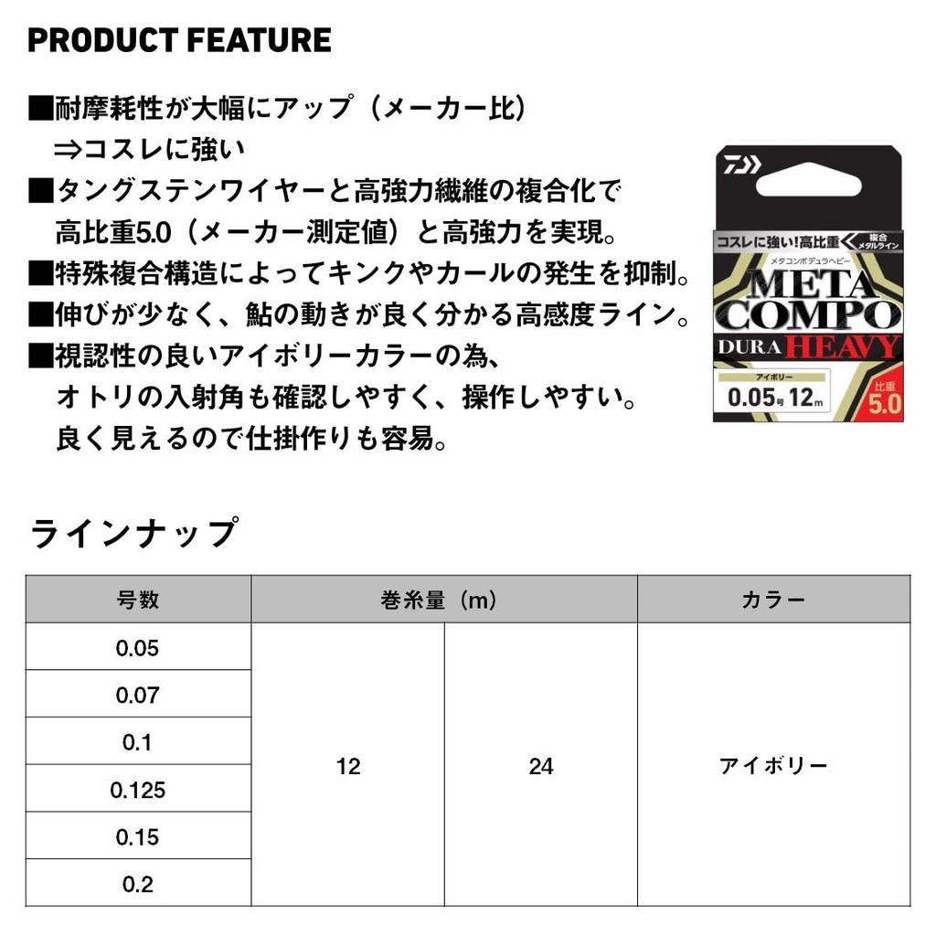 Daiwa Metal Line Meta Compodura Heavy 0.125-12