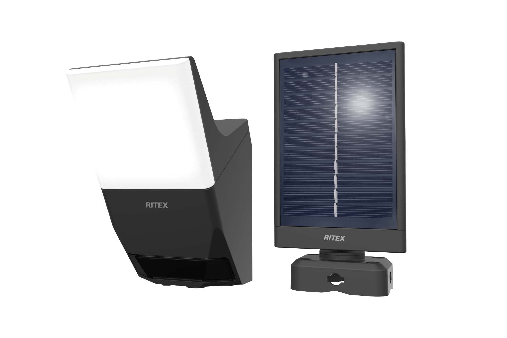 

Musashi 3W x 1 light wireless interlocking sensor light Black solar-powered (transmission/reception type) W-630 чорний