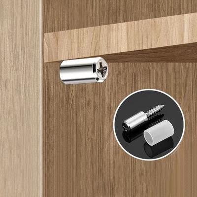Suporte de Prateleira Forte de Ferro e Plástico com Design de Auto-Perfuração para Instalação Fácil em Guarda-roupas e Armários