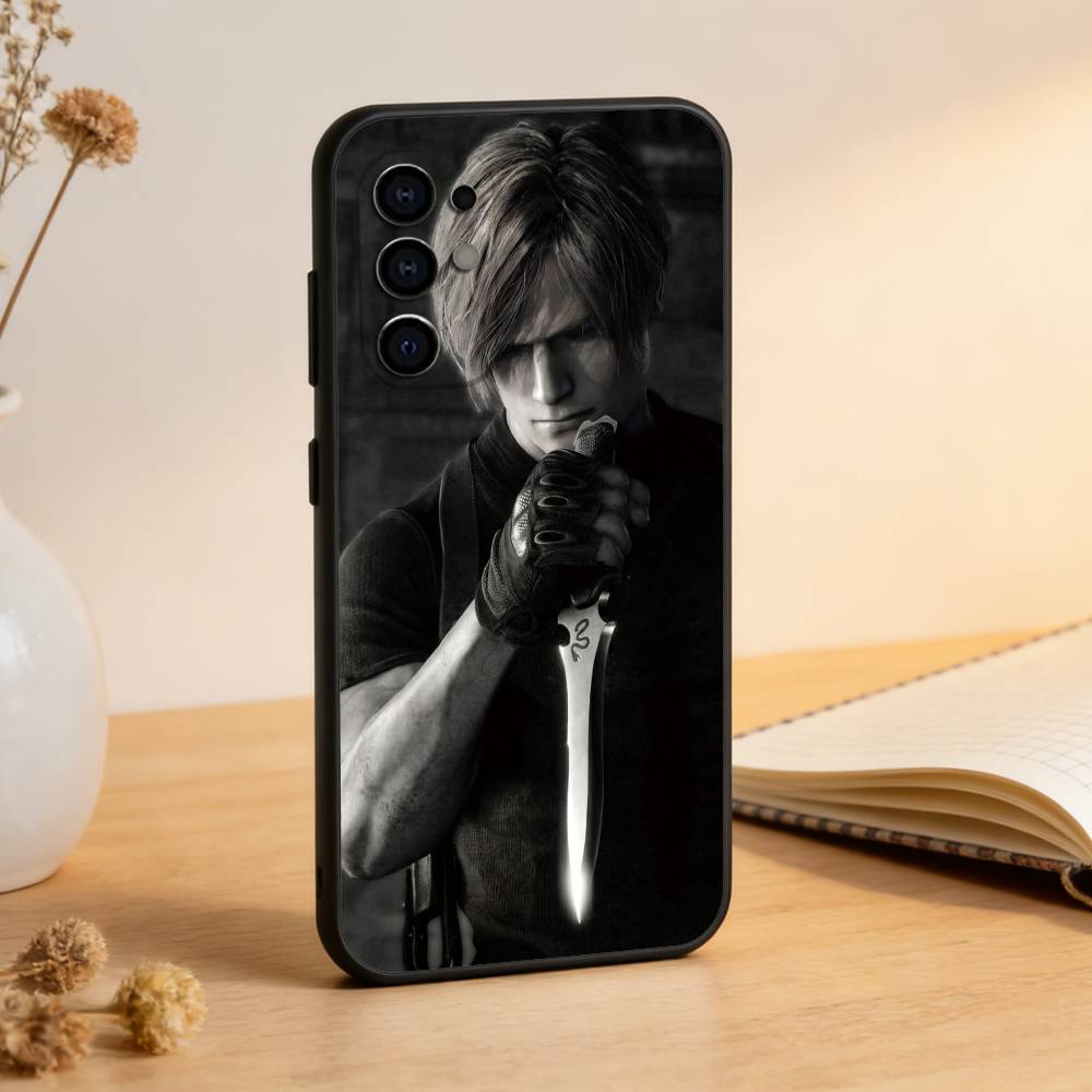 

Чохол для телефону Game Resident Evil Requiem Leon Чорний Силіконовий М який Для Samsung S25,S24,S21,S22,S23,S30,Ultra,S20,Plus,Fe,Lite Samsung S21Ultra