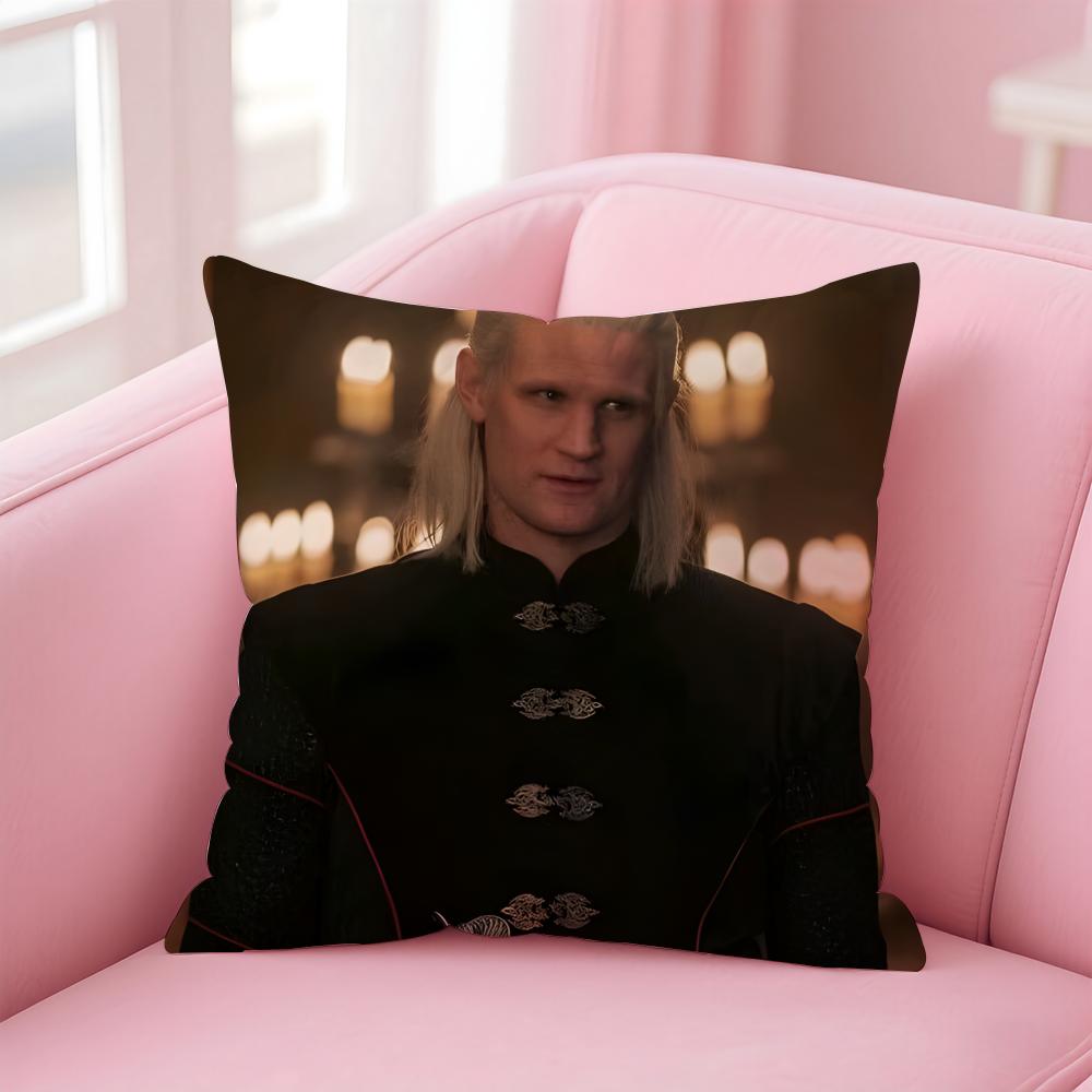 DDaemon Targaryen Cushion Cover Pillowcase Short Plush Invisible zipper Room Sofa Cushion Cover