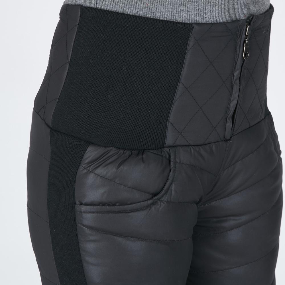 Damskie ciepłe spodnie puchowe z wysokim stanem dla kobiet w średnim i starszym wieku - Lekkie, odporne na zimno, odzież sportowa na jesień i zimę