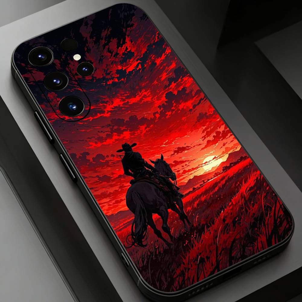 Red D-Dead R-Redemption  Phone case for Samsung Galaxy S24,25,26,23 22,21,S20 Plus Ultra FE soft fundas cases
