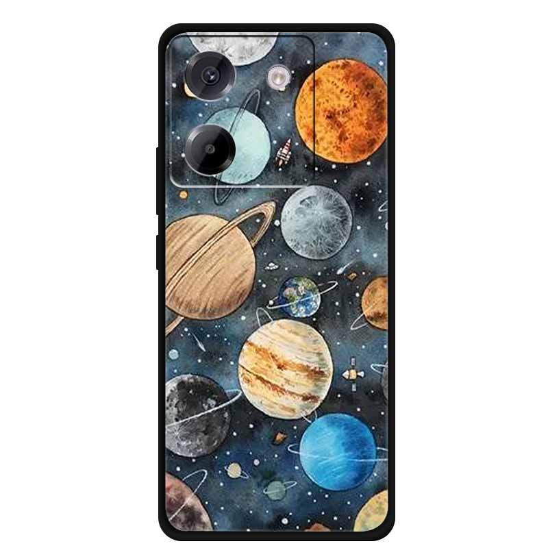 For Xiaomi Poco M7 Pro 5G Case Cartoon Painting Style Soft Silicone TPU Back Cover Cases for Poco M7 Pro 5G Shockproof Cover New