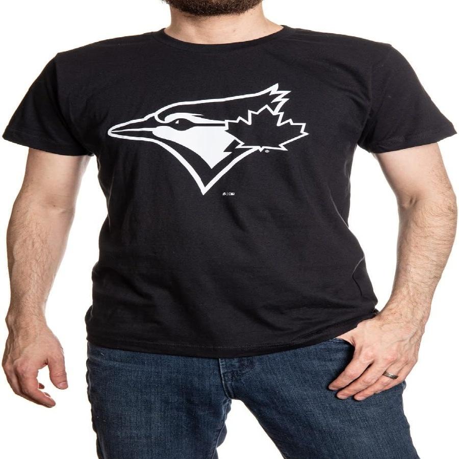 Футболка мужская с основным логотипом MLB Toronto Blue Jays - Коллекция Blackout XXXXXL