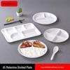Melamine 4-Compartment Fast Food Tray Set