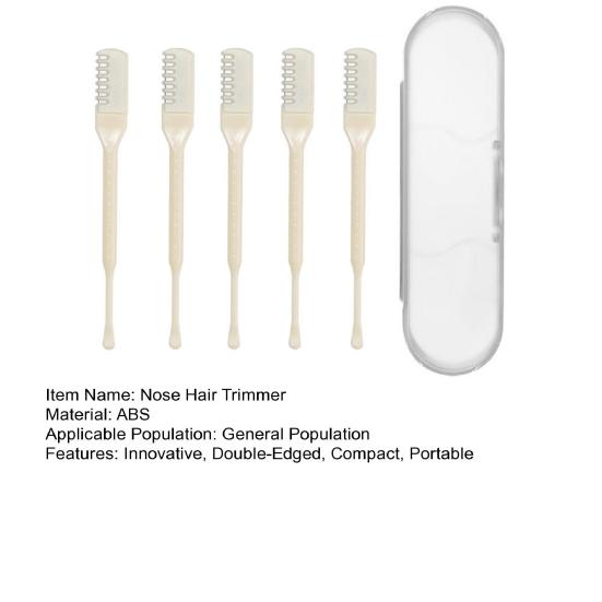 Nose Hair Trimmer 2-in-1 Nose Hair Cutter & Ear Picker Double-Sided Nostril Hair Remover Tool for Men Women