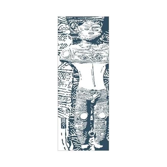 Kyoyu Made in Japan Tenugui 100% Cotton Approx. 34x90cm Jomon Hand Towel Honpo Kaya Sora Japanese Goods Jomon Art Tenugui