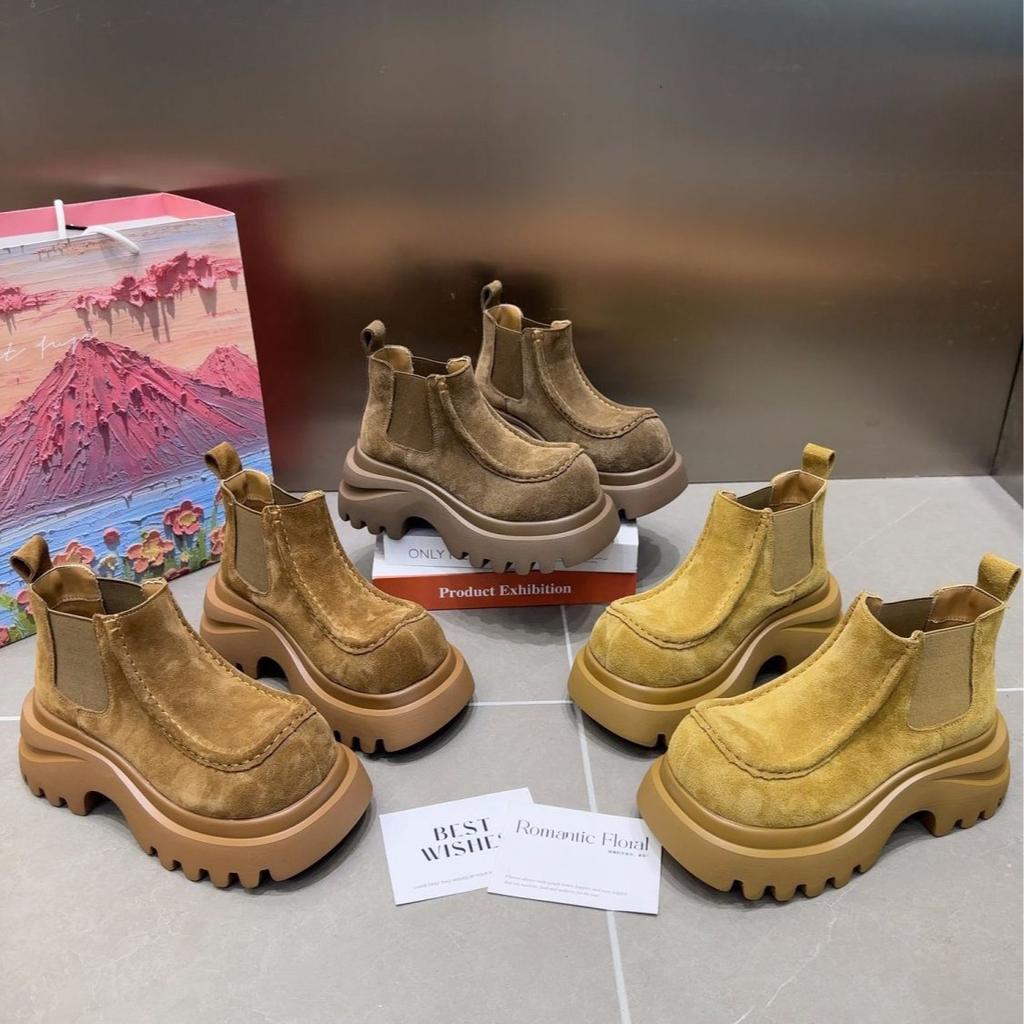 British style platform Martin boots autumn four seasons new retro boots short boots locomotive boots