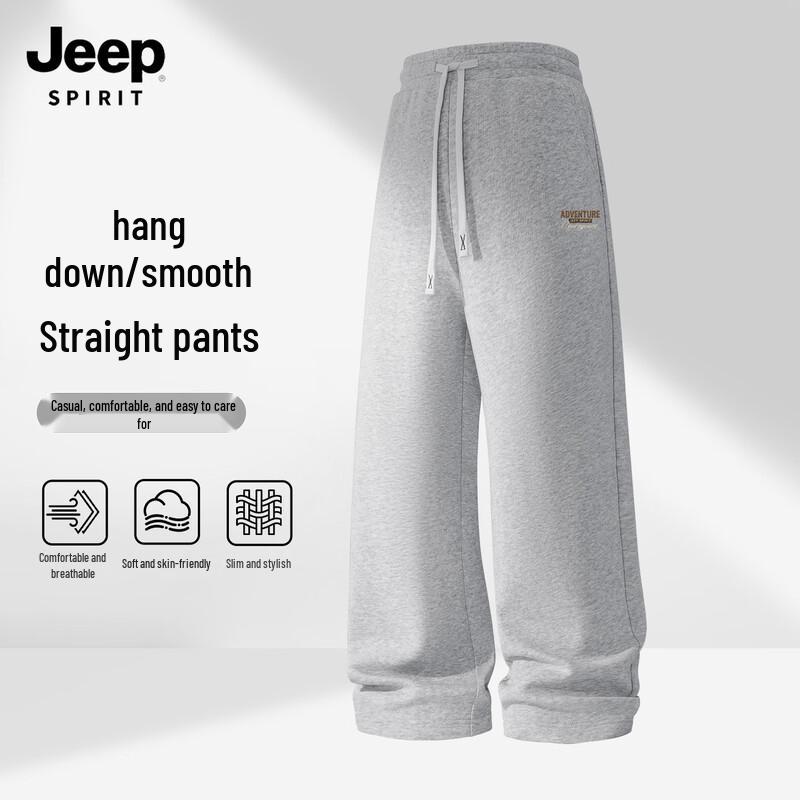 

JEEP SPIRIT Men s 2025 Loose-Fit Straight-Leg Casual Pants 2XL (185)