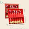 Cartoon Christmas Stainless Steel Cutlery Set: Colorful Spoon & Fork