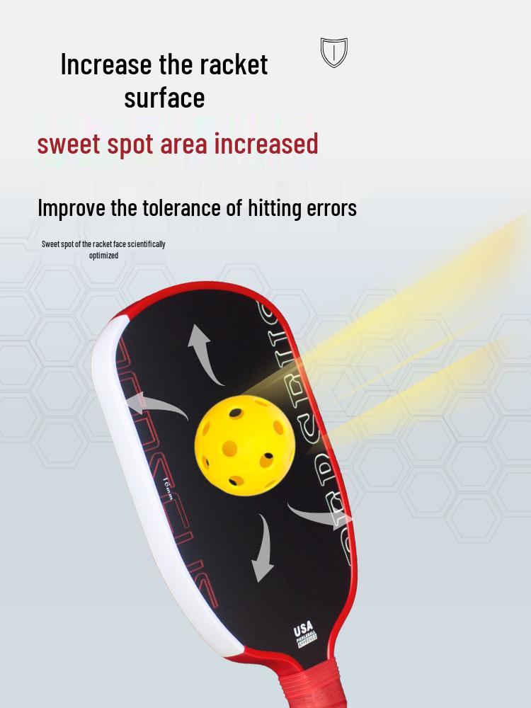 Carbon Fiber Pickleball Paddle - Agassi Style Set