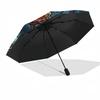 Underwater Mechanical Fish pattern umbrella, portable and foldable design, 8 ribs, a casual accessory for Halloween, Christmas, and birthday gifts.
