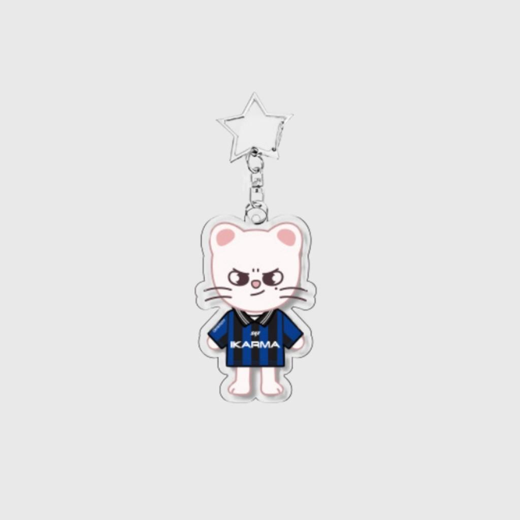 Skzoo Animation Acrylic Keychain  Latest Album Karma Keychain Pendant  Bag Accessories Peripheral Gift For Kidss