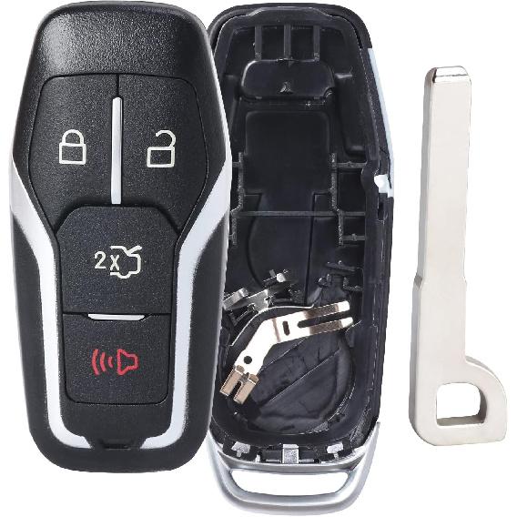 Remote Key Fob Case Shell Cover Replacement for Ford Edge/Explorer/Fusion/Mustang for Lincoln MKZ/MKC/MKX(FCC ID:M3N-A2C31243300 P/N:164-R7989) 5