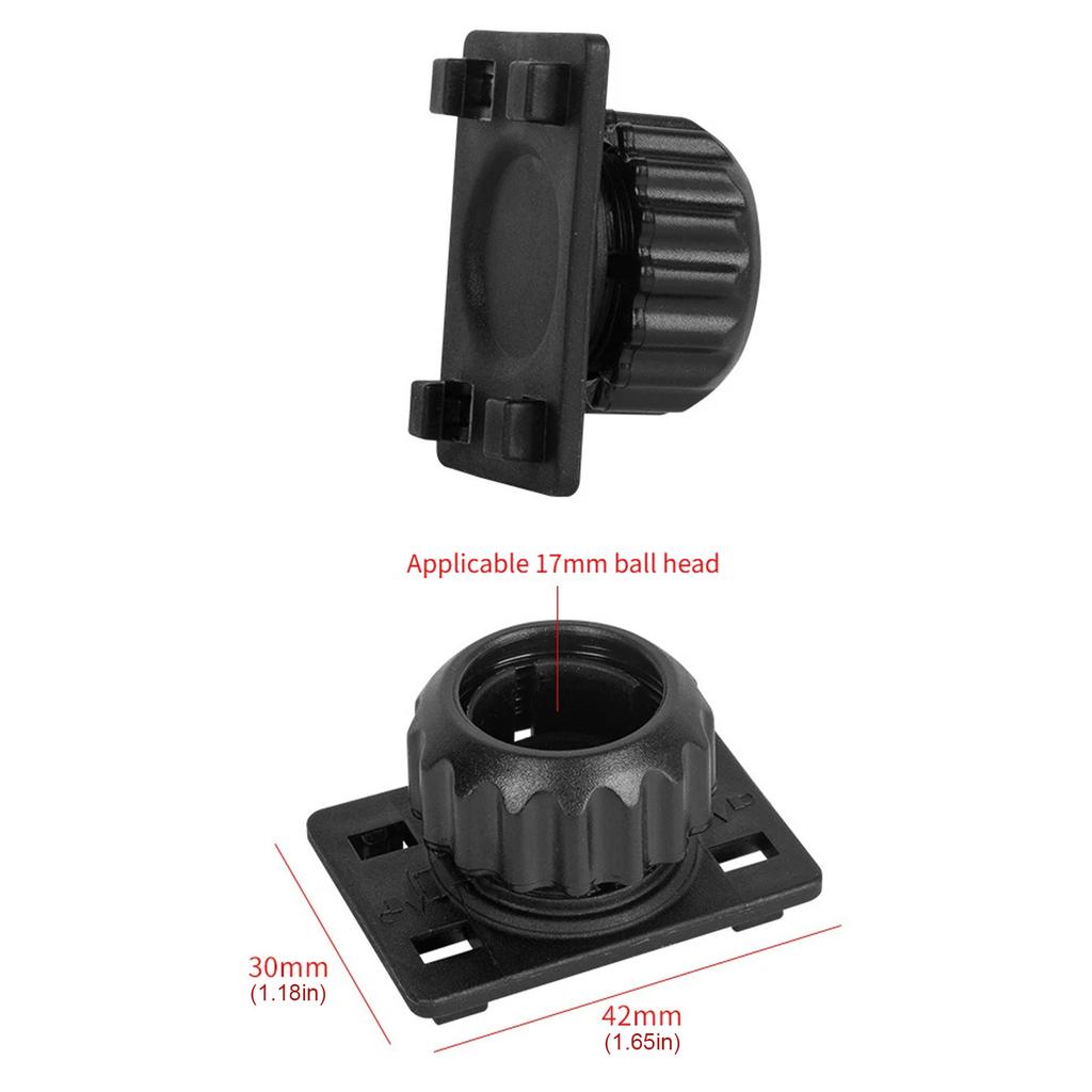 Car Charging Holder 17mm Ball Head Car Mount Accessory With Temperature Control And Flexible Positioning Options
