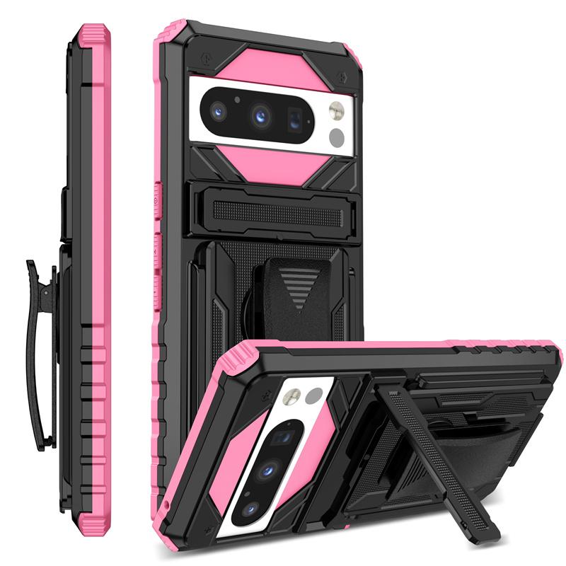 Heavy Duty Armor Case For Google Pixel 9 Pro XL 8 Pro Cover Belt Clip Holster Kickstand Coque Funda