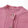 Übergröße 4XL-7XL Herbst Langarm Strickjacke für Damen Pullover Elegante Strickwaren Oberteile Lässige Damenbekleidung für mittleres Alter