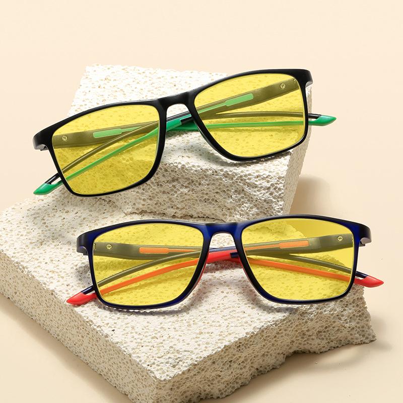 Sports TR90 Night Vision Goggles for Men Women Ultralight Anti Blue Light Eyewear Outdoor Sunglasses Night Driving Glasses