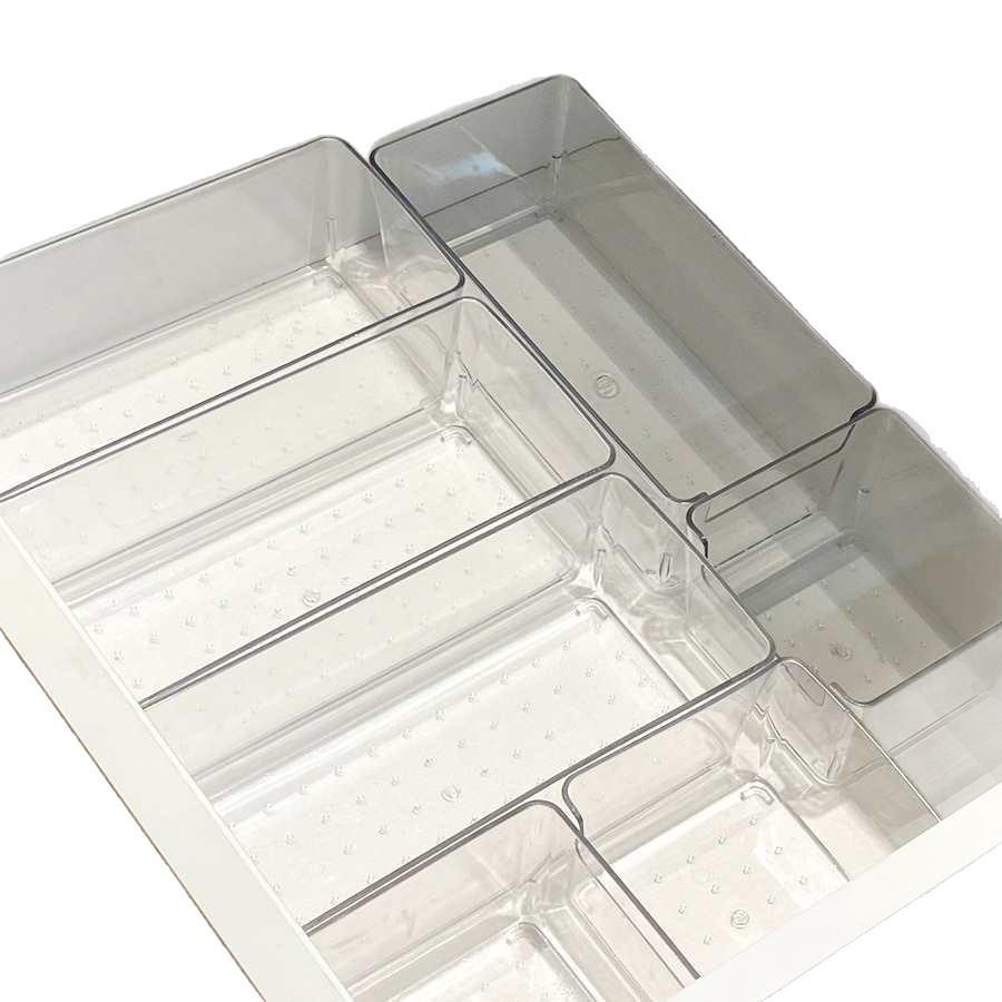 Clear Plastic Desktop Organizer: Multi-Use Handheld Makeup Storage Box