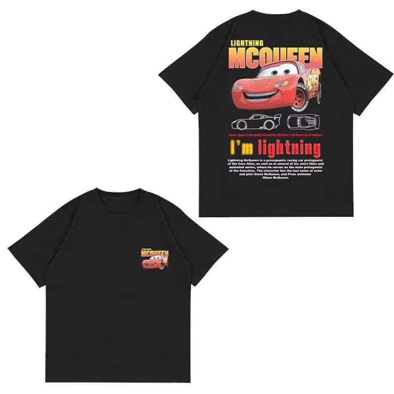 Men s and Women s Sally I m Lightning Cars T-Shirt McQueen Cotton Arrival Clothing Creative Short Sleeve Crew Neck T-Shirt 4XL