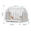 Baby Bottle Drainer Rack Holder, Countertop Dryer, Dustproof ,Nursing Storage Box with