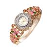 Quartz Movement Flower Watch Round Dial Quartz Bracelet Wristwatch  Fashion Wear