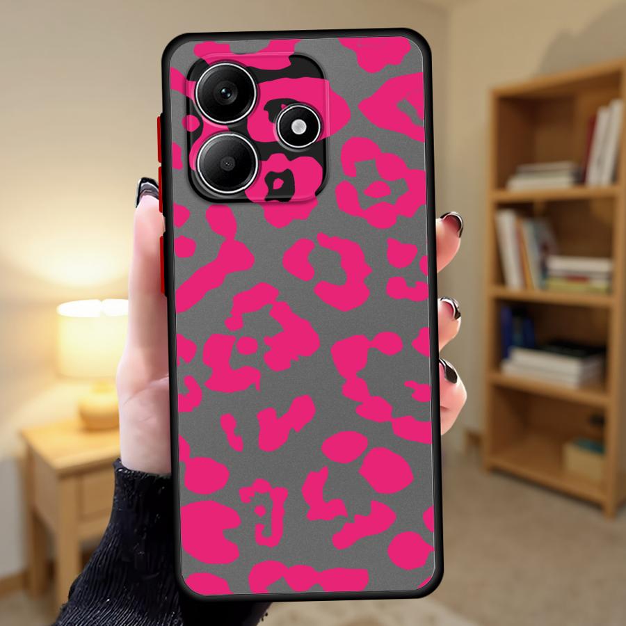 Case for Xiaomi Redmi Note 14 9S A4 12 13 Pro Plus 14C 13C 10 11 Back Phone Cover Leopard Print