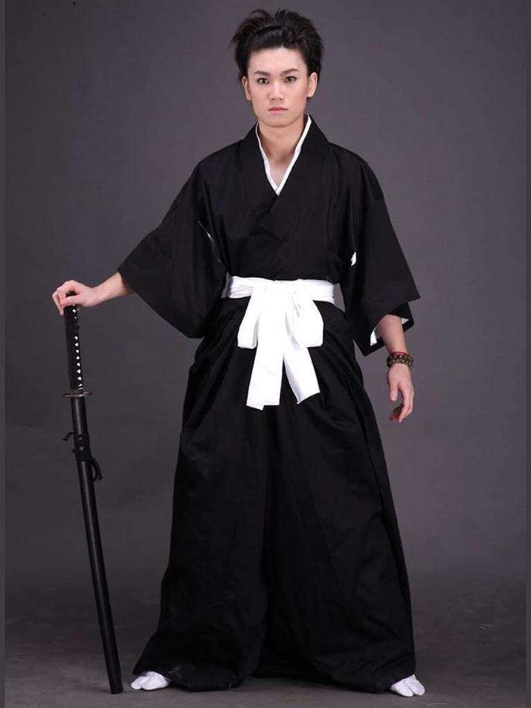 Electric Circus Samurai Cosplay Halloween Practice School Cultural Japanese Clothing Practice Cosplay Period Sword Sakamoto Taiga Kimono Funny Summer