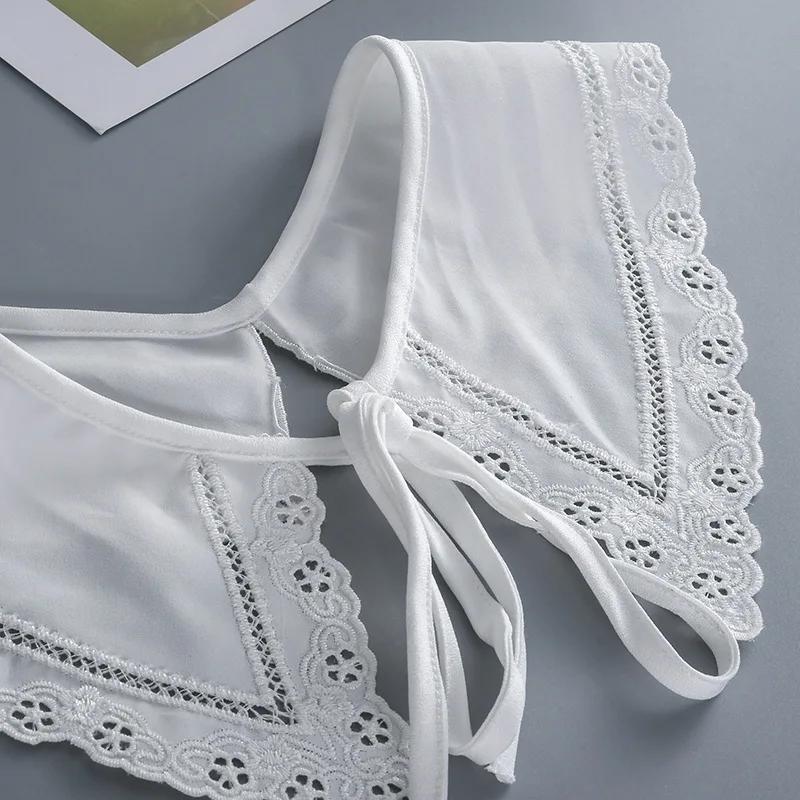 Women Formal Fake Collar Shawl Girls Shirt Removable Flase Collar Small Shawl Scarf Cape Summer Dress White Detachable Collars