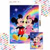 Diamond Art Painting Kit Mickey Minnie Love Rainbow Stars Home Wall Decor Handmade Gift