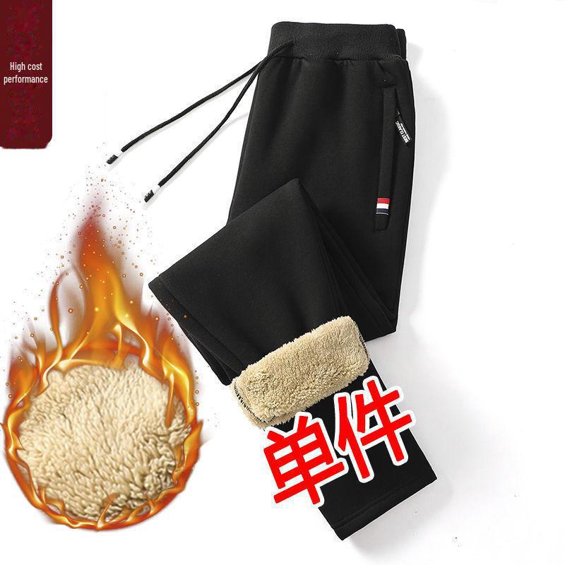 

Men s Winter Wear-Resistant Lambskin Slim Fit Casual Pants - Trendy Korean Style 5XL