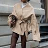 Elegante Blazer con Cordones y Manga Larga para Mujer Otoño/Invierno 2025
