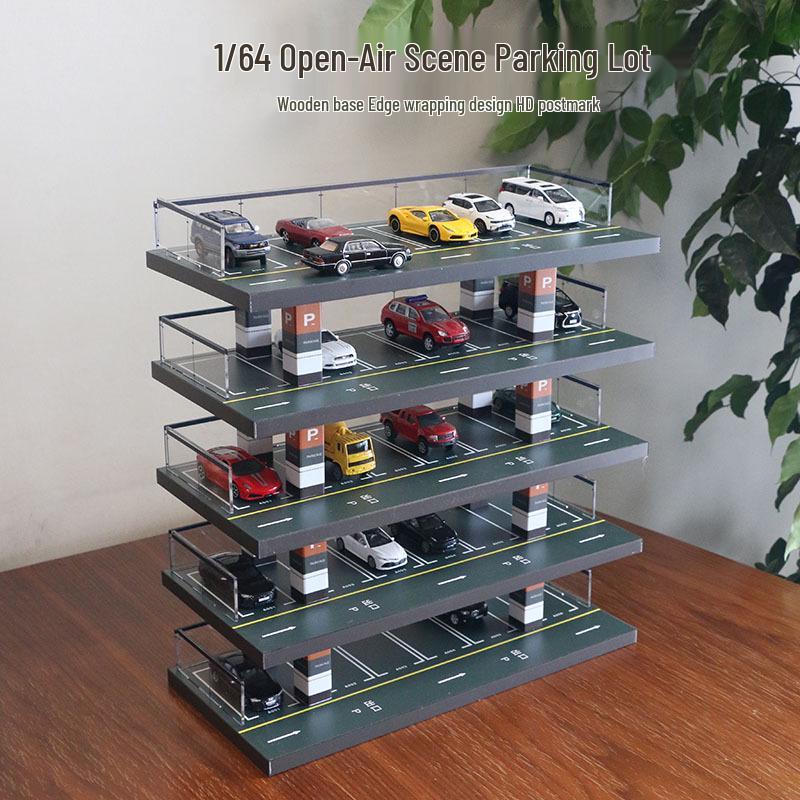 1:64 Die-cast Car Parking Garage and Display Rack
