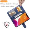 For iPhone 15 Case 2 in 1 Detachable Magnetic Leather Wallet Mobile Cover with Strap