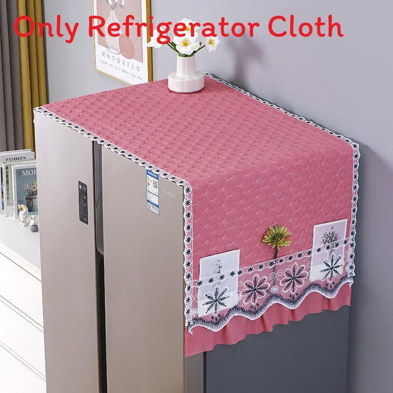 

Modern Minimalist Refrigerator Dust Cover For Single And Double Door Protects Against Dust And Dirt Pink (70-170cm)
