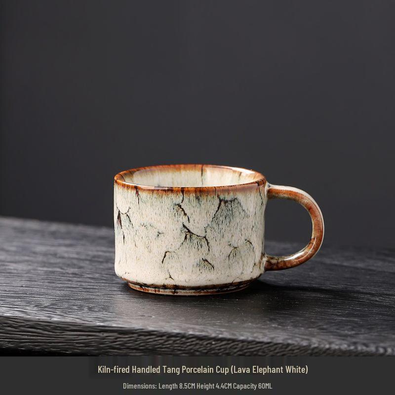Retro Japanese Ceramic Teacups - Set of 2