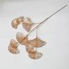 Eucalyptus Leaf Gold Fan Leaf Accessories Plastic Simulated For New Year Wedding Decorations Flower Arrangement
